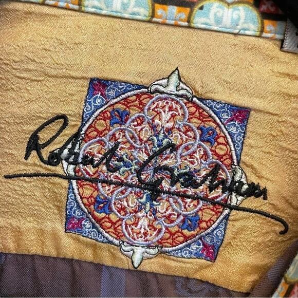 Robert Graham L business casual button down shirt purple stripe - Picture 4 of 8